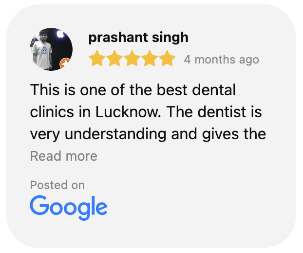 This is one of the best dental clinics in Lucknow. The dentist is very understanding and gives the most reasonable advice to the patients.